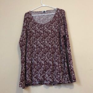 Long sleeve printed shirt